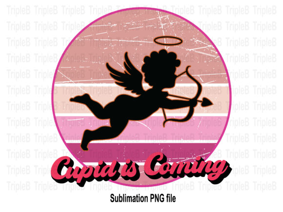 Download Cupid is Coming Valentine's Vintage - Premium Resources