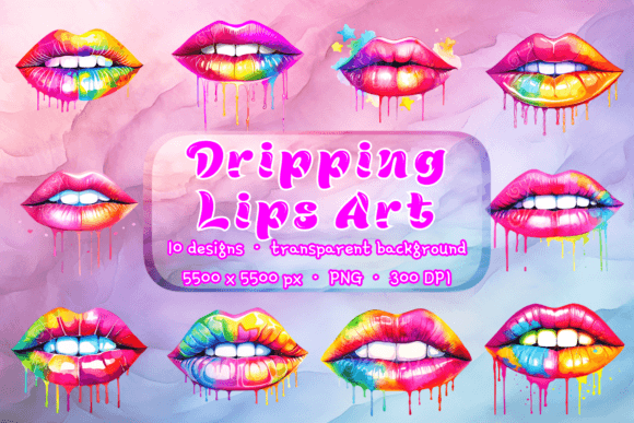 Download Dripping Lips Png Transparent Background - Lips Collection