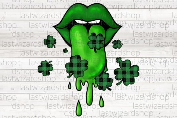 Download S.t Patrick's Day Dripping Lips Png - Lips Collection