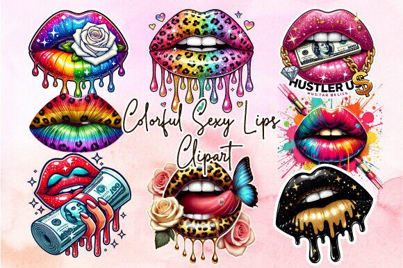 Download Colorful Sexy Lips Clipart Designs - Lips Collection