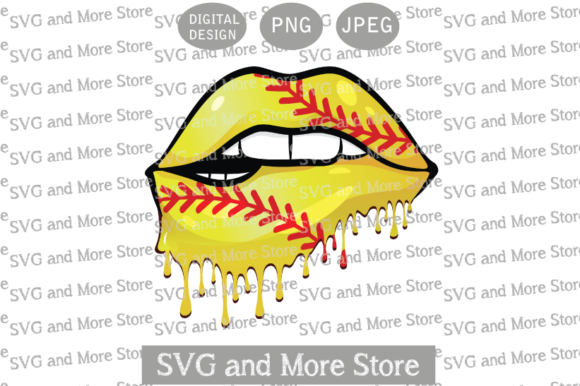 Download Softball Lips, Dripping Lips, Sport Lips - Lips Collection