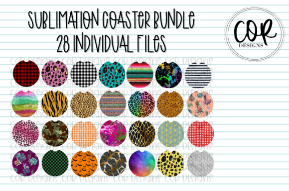 Download Sublimation Car Coaster Bundle - Coaster bundle Collection