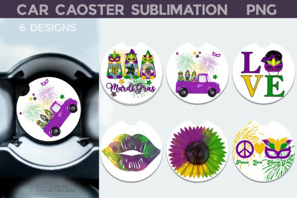Download Mardi Gras Car Coaster Bundle - Coaster bundle Collection