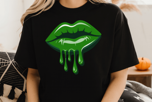 Download Green Dripping Lips PNG, St Patrick’s - Lips Collection